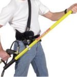 Telescoping wand and back belt